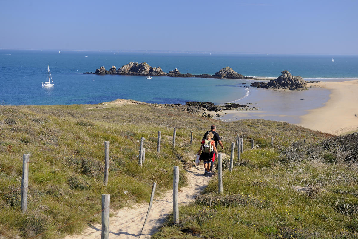 Faire le tour de l'ile de Houat par les Dunes les-dunes-de-houat